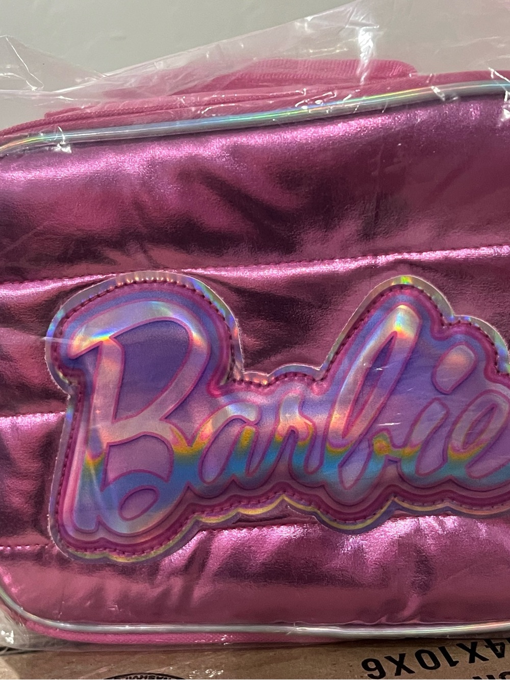 Barbie Pink insulated lunch bag with Logo Tag